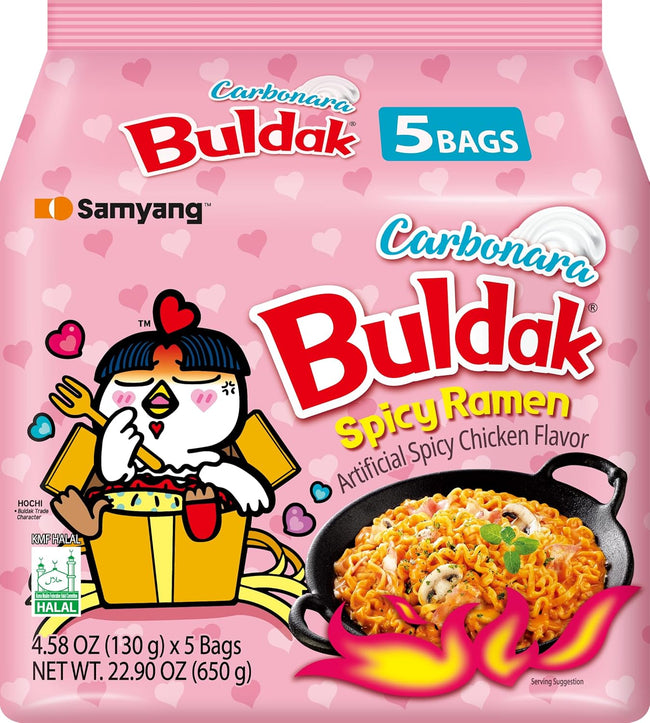 Buldak Carbonara Spicy Chicken Ramen