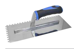 Tala 280x110mm(11x4.1/2in) 6mm Square Notched Trowel