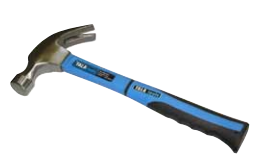 Tala 450g(16oz) Fibreglass Shaft Curved Claw Hammer