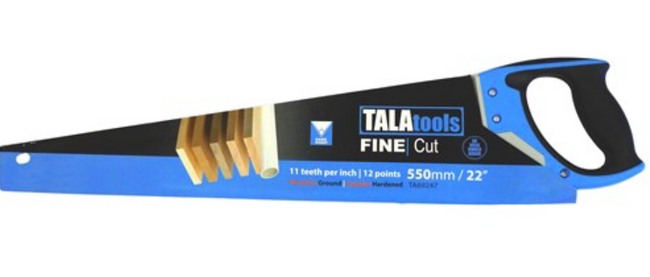 Tala Fine Cut Handsaw 550mm(22in) 11TPI