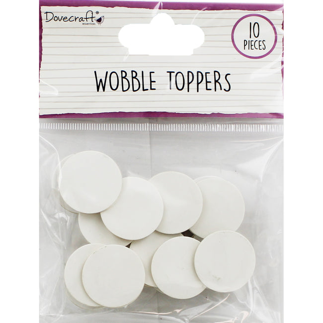Dovecraft Essentials Wobble Toppers - 10 Pack, Craft Supplies
