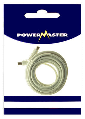 POWER MASTER 5MTR TV LEAD WHITE