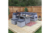 Louise – L Shaped 5 Piece Rattan Garden Furniture Set
