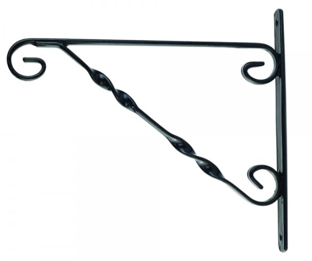Blossom Hanging Basket Bracket Black 35cm - 14"