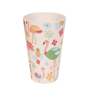Flamingo bamboo cup 13cm