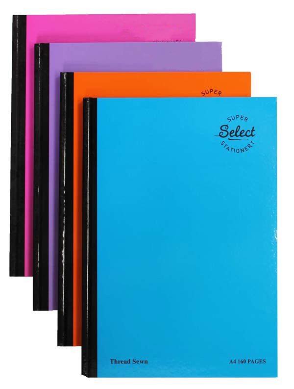 Super Select Stationary 5pcs Manuscript Hardback A4 160pgs