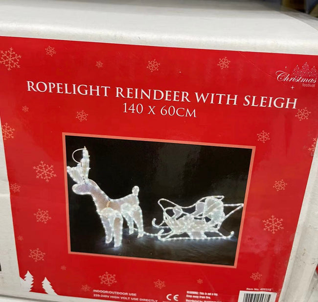 ROPELIGHT REINDEER WITH 140x60CM