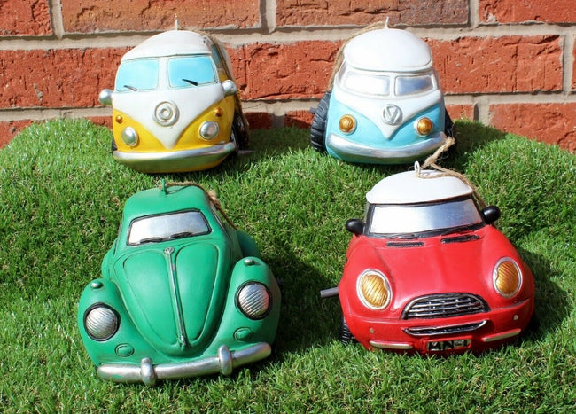 Hanging mini car bird house