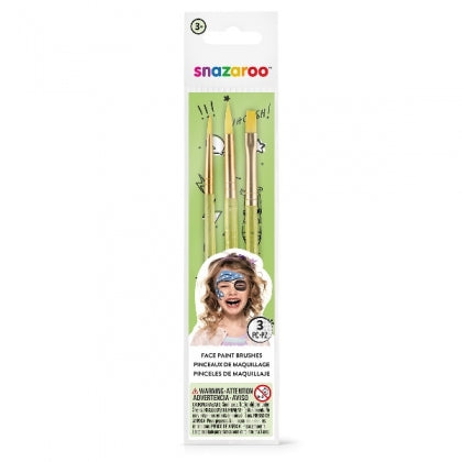 Snazaroo - Hang Pack Of 3 Brushes