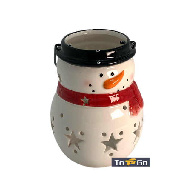 Christmas Hanging Tea light holder Snowman