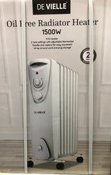 De Vielle Oil Free Radiator Heater 1500w