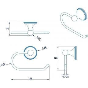 Croydex Westminster Toilet Roll Holder