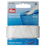 Standard elastic, 25mm, white, 1m
