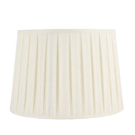 Pleated Lamp Shade Reversable Cream