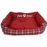 Republic of Pet Tartan Laze Red Dog Bed