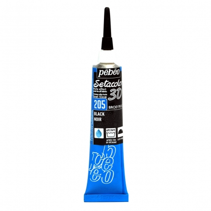 Setacolor 3D Brod'Perle Effect - Black 20ml