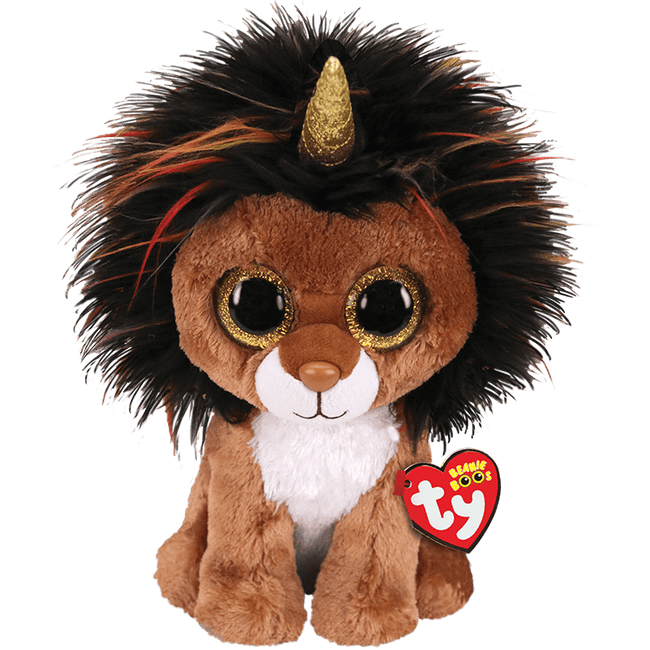TY Beanie Boos Mini Ramsey LION WANNA BE A UNICORN