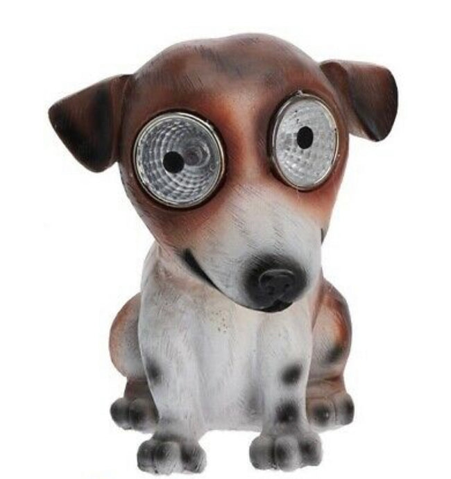 Small Cute Dog Ornaments Led Solar Powered Lights Garden Patio Lights