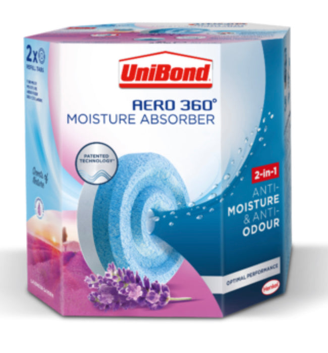 UNIBOND AERO 360 REFILL (2 X 450 GRM) LAVENDER GARDENS