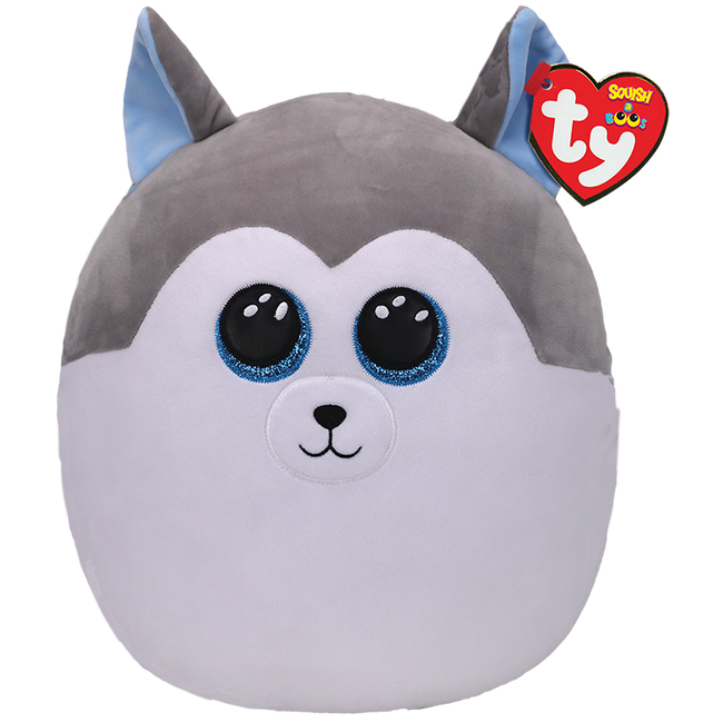 TY Squish-A-Boos Plush - SLUSH HUSKY - 14 inch