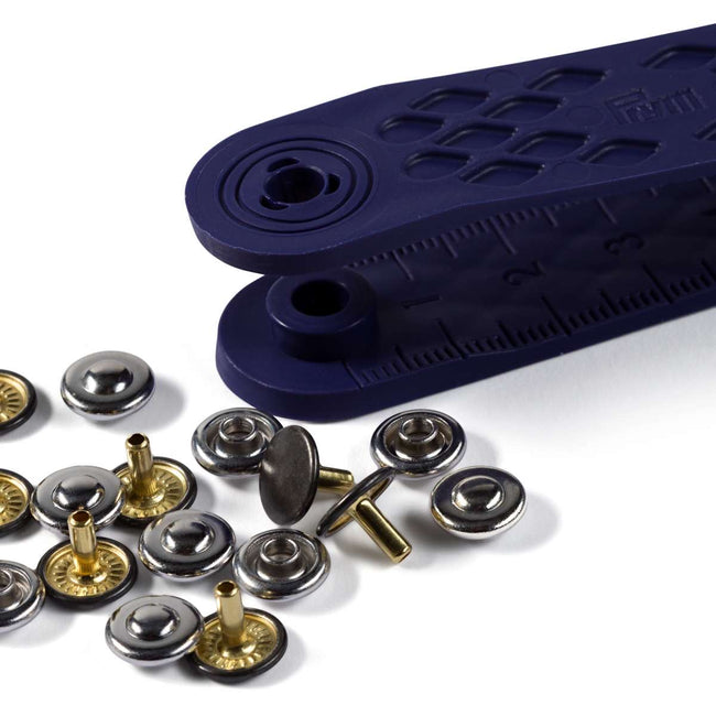 Prym Rivets 9mm silver-coloured/old iron