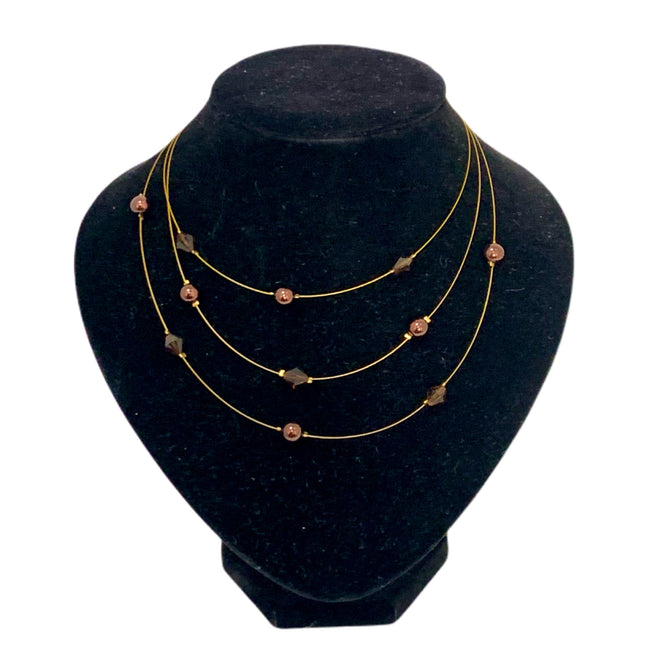 Gold Crystal Necklace