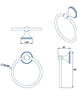 Croydex Westminster Towel Ring