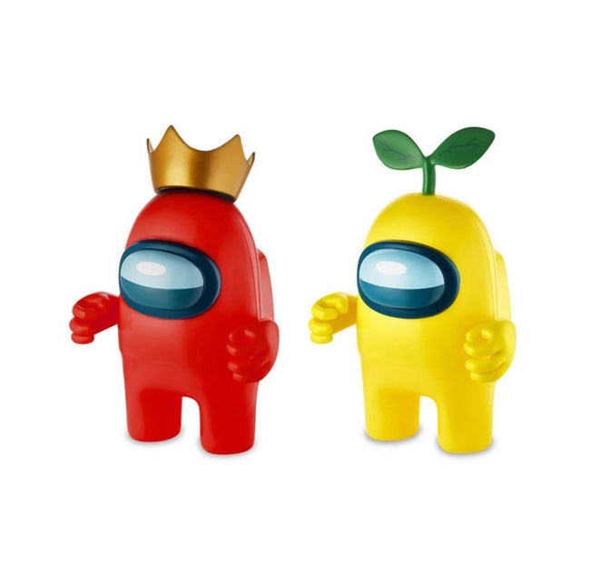 Official & Fully Licensed Among Us 17.5cm Tall Action Figures 2-Pack Red & Yellow