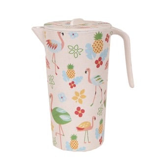 Flamingo bamboo jug 23cm