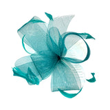 Turquoise Mesh Headpiece