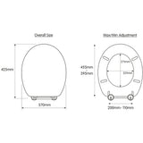 Croydex Victoria Flexi Fix White Toilet Seat