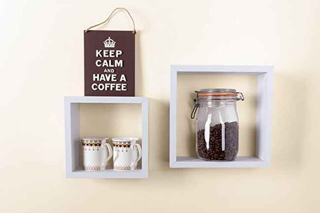 Core Products Set of 2pc cube shelf kit - white