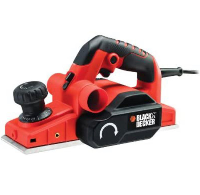BLACK+DECKER 750 W High Performance Rebating Planer with Vacuum Adaptor Attachment and Kitbox, KW750K-GB