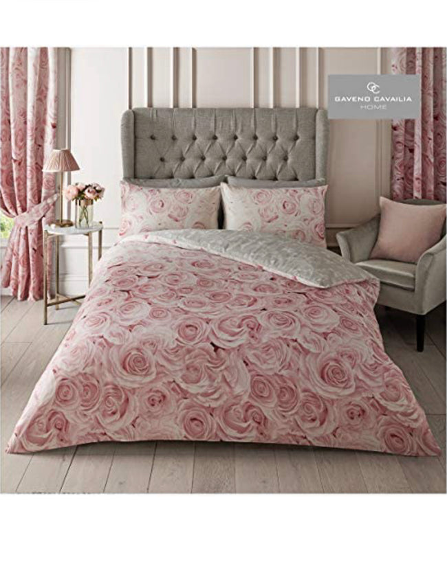 Gaveno Cavailia Peony Flowers Bellerose King Duvet Set Pink Bedding