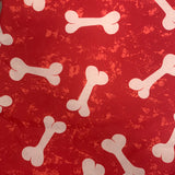 Dog Bed Small Bone Print