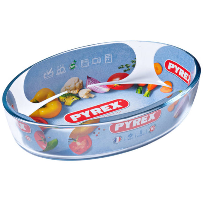 Pyrex Essentials Oval Roaster 1.6L