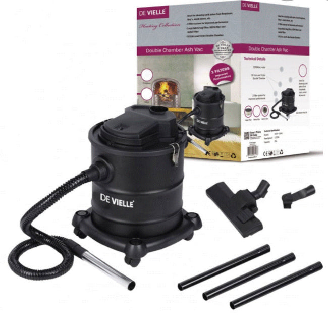 De Vielle Duo Vac and Ash Vac Cleaner