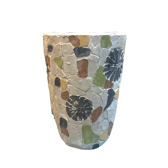 Garden decor marble flower pot planter tall