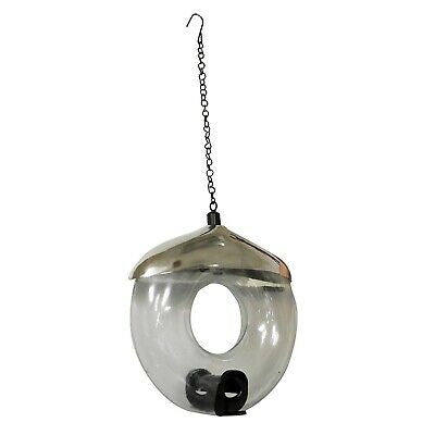 Natures Market Stainless Steel Metal Seed Doughnut Shaped Wild Bird Feeder
