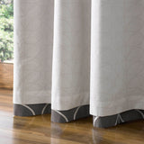 Orla Kiely House Linear Stem Charcoal Eyelet Curtains