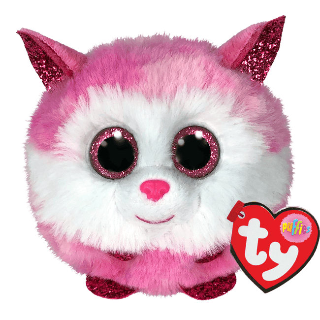 TY Puffies Princess PINK HUSKY