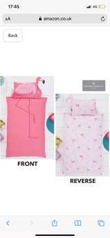 Gaveno Cavailia 3D Panel Kids Duvet Set Flamingo Single Padded Feature Animal Shaped Bedding 2 Piece Printed Reversible Bedlinen Easy Care DuvetCover Bedset 1 Quilt Cover and 1 Pillow Case