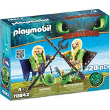 Playmobil Dragons Ruffnut And Tuffnut With Flight Suit 70042
