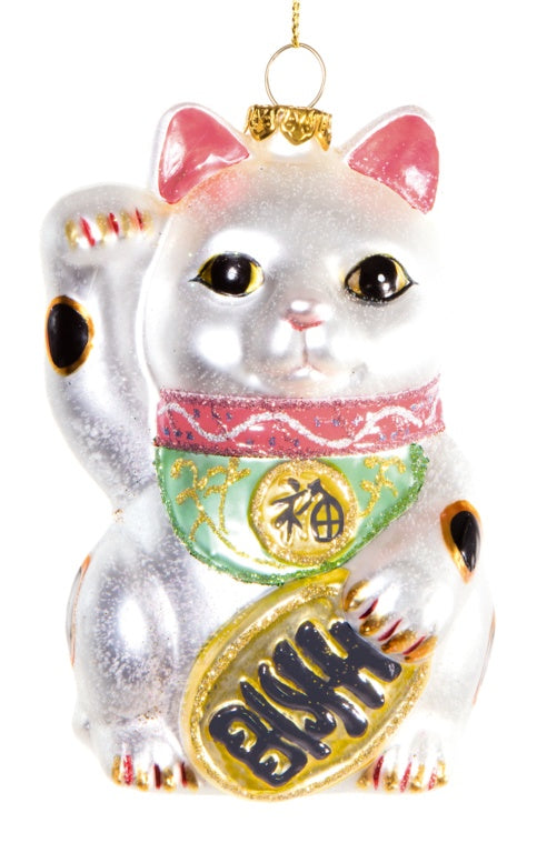 Premier Glass Lucky Cat 11cm