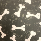 Dog Bed Small Bone Print