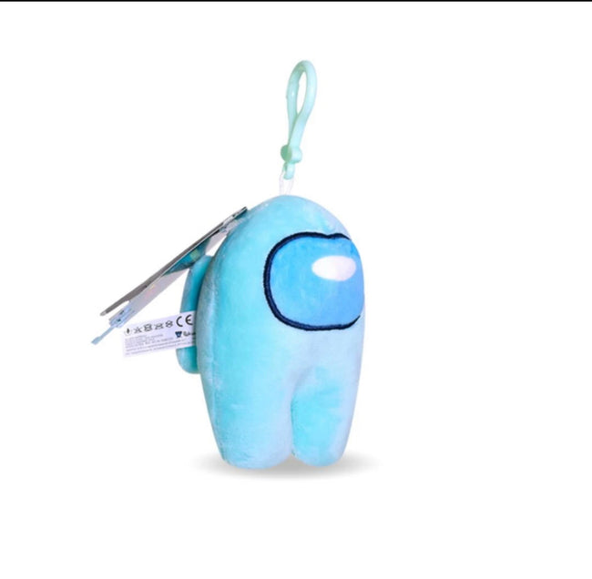 Official & Fully Licensed Among Us Clip On Plush Light Blue