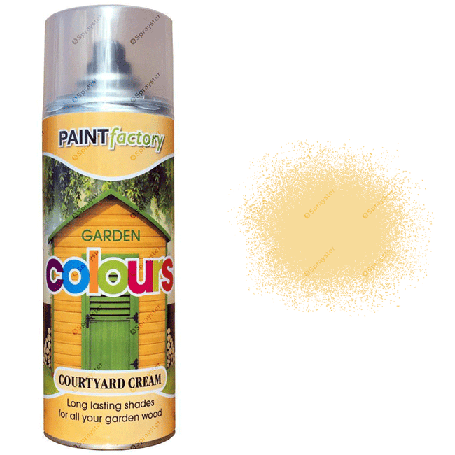Paint Factory Courtyard Cream Spray Paint 400ml