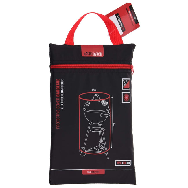 ProGarden Black Protective Cover for BBQ Round 70 x 80 cm