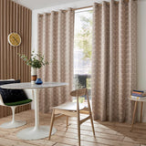 Orla Kiely House Linear Stem Latte Eyelet Curtains