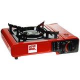 Portable Camping Gas Stove Carry Case Gas Cooker Aluminium Burner Outdoor Oven 2.2kw